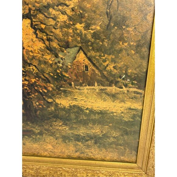 Vintage Old Mill Robert Wood Framed Print Large Plaque 22.5x39.5in Turner Frame - Picture 5 of 8